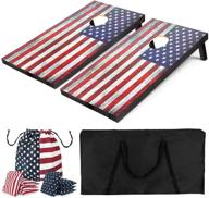 yumhome vintage flag all wood cornhole логотип