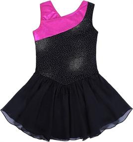 img 3 attached to 🌟 Sparkly Gymnastics Leotards for Girls with Ballet Skirts and Tutu Dance Dress - Mermaid Unicorn Theme for Toddler Girls