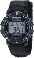 ⌚ armitron sport 40/8291blu unisex navy blue accented digital chronograph watch with black nylon strap logo