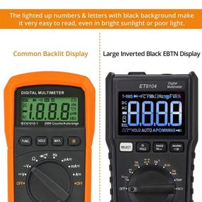 img 3 attached to 🔧 Neoteck TRMS 9999 Counts Auto-ranging Digital Multimeter - Large LCD Display, Black