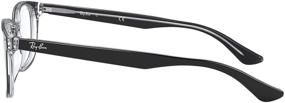 img 1 attached to Ray Ban RX5375F Square Eyeglass Transparent