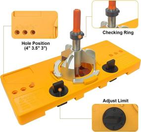 img 1 attached to 🔧 Funsoba 35mm Concealed Hinge Jig Kit: Ultimate Drill Guide for Precision Woodworking, Perfect for Inset Kitchen Cabinet Door Hinges!