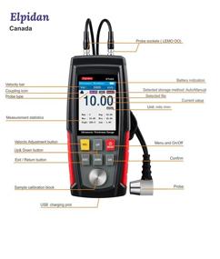 img 1 attached to Superior Ultrasonic Thickness Gauge Tester Calibration for Accurate Measurements