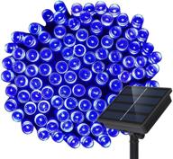 🎄 dolucky solar christmas lights, 72ft blue waterproof outdoor solar string lights with 200leds for christmas, wedding, party, holiday - ideal for gardens (1 pack) логотип