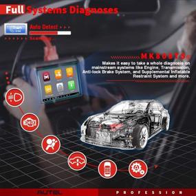 img 2 attached to 🔧 Автомобильный диагностический сканер Autel MK808TS TPMS - 2021 Новая улучшенная версия MK808, MX808 | Полное программирование TPMS и датчиков | 28 сервисов и диагностика всех систем