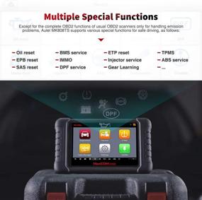 img 1 attached to 🔧 Автомобильный диагностический сканер Autel MK808TS TPMS - 2021 Новая улучшенная версия MK808, MX808 | Полное программирование TPMS и датчиков | 28 сервисов и диагностика всех систем