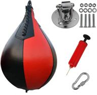 🥊 sfeexun boxing speed bag kit - workout striking bag with hanging swivel, free air pump - ideal for boxing training, muay thai, mma логотип