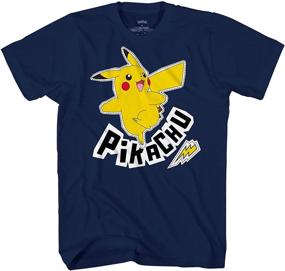 img 4 attached to Рубашка с игрой Pokemon для мальчиков Pikachu: необходимая вещь для молодых геймеров - одежда для мальчиков и верхняя одежда, футболки и рубашки