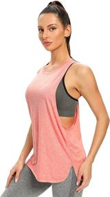 img 2 attached to 🏋️ Ullnoy Women's Workout Tank Tops - 5 Pack, Running Muscle Tanks, Sleeveless Loose Fit Gym Yoga Sport Shirts