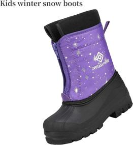 img 3 attached to 🌧️ DREAM PAIRS Weather Insulated Waterproof Boys' Shoes and Boots: Stay Warm and Dry All Day