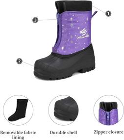 img 2 attached to 🌧️ DREAM PAIRS Weather Insulated Waterproof Boys' Shoes and Boots: Stay Warm and Dry All Day