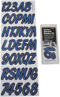 🚤 factory matched 3-inch boat & pwc registration number kit - hardline products series 400 (blue/black) logo