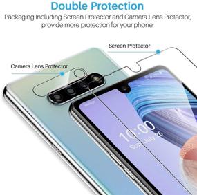 img 1 attached to 📱 Premium 6 Pack LK Screen & Camera Lens Protectors for LG Stylo 6 - Tempered Glass, Easy Frame Installation, HD Ultra-Thin