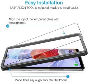 img 3 attached to 📱 Premium 6 Pack LK Screen & Camera Lens Protectors for LG Stylo 6 - Tempered Glass, Easy Frame Installation, HD Ultra-Thin