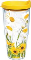 tervis 1139274 daisies tumbler yellow: a delightful floral drinkware option logo