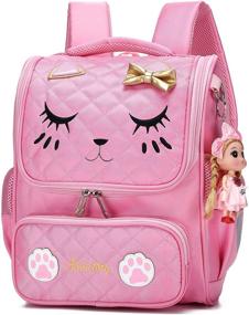img 4 attached to Backpacks Primary Elementary Bookbags Pink Small Backpacks in Kids' Backpacks
