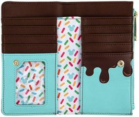 img 1 attached to 🐭 Loungefly Mickey and Minnie Mouse Sweets Flap Wallet: The Perfect Touch of Disney Magic!