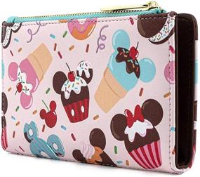 img 2 attached to 🐭 Loungefly Mickey and Minnie Mouse Sweets Flap Wallet: The Perfect Touch of Disney Magic!