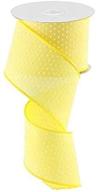 yellow white raised ribbon inches logo