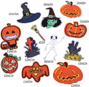 img 2 attached to Halloween Embroidered Applique Clothing Accessory