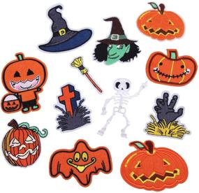 img 3 attached to Halloween Embroidered Applique Clothing Accessory