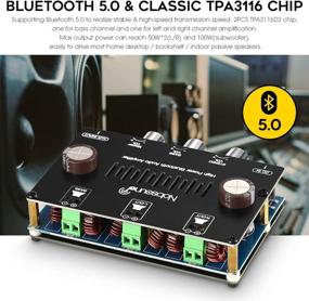 img 2 attached to Nobsound Цифровой усилитель Bluetooth с сабвуфером