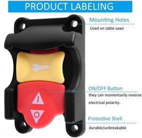img 2 attached to 🔌 Table Saw Safety Power Tool Switch: Ryobi and Craftsman Compatible, 125v Paddle On/Off Switch Replacement