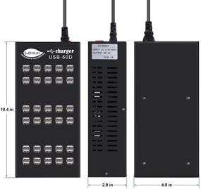 img 3 attached to Smart 60-Port USB Charging Station: Intelligent Protection & Multi-Port Organizer for Hotels, Schools & Shopping Malls