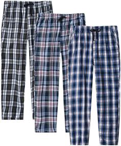 img 4 attached to 👕 Breathable Sleepwear Men's Clothing - JINSHI Pajama Bottoms