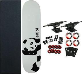 img 4 attached to 🐼 ENJOI Skateboards WHITEY PANDA Complete SKATEBOARD - Brand New and Ready to Ride!