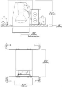 img 1 attached to 🌟 HALO H99ICAT: Airtight Shallow Ceiling Housing, 4-inch, IC Rated, 120V Line Voltage - Unveiling Unmatched Efficiency