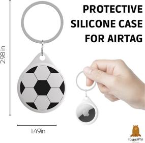 img 3 attached to Silicone Защитный Чехол HuggieMe для Airtag, водонепроницаемый