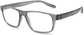 img 4 attached to IVNUOYI Blue Light Blocking Glasses TR90 Lightweight Square Frame