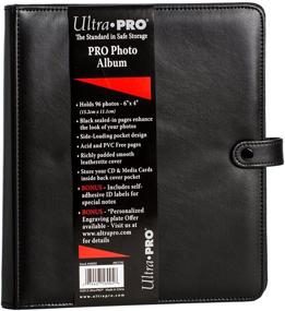 img 1 attached to 📷 Ultra Pro 58005 Black Photo Album: Stylish Strap Closure for Effortless Organization