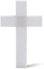 img 4 attached to 🔨 CraftFōM Unassembled Cross - 2.1"x 12.1"x 17.6" - 2.3" Face - White by FloraCraft