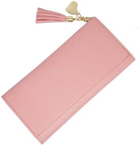 img 3 attached to 💼 Women's Ultra Slim PU Leather Clutch Wallets with Credit Card Holder