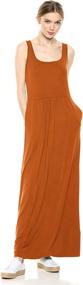 img 4 attached to Amazon Brand Sleeveless Empire Waist Caramel Women's Clothing