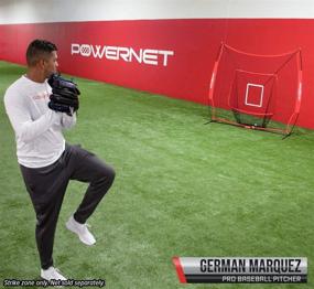 img 1 attached to ⚾️ German Marquez PowerNet Strike Zone Attachment - Optimize Pitching Drills and Location Accuracy for 7x7 Nets - Solo or Team Pitcher Training Aid - Instant Feedback on Pitch Location, Strikes, or Balls