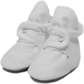 img 1 attached to Organic Cotton Booties Slippers Toddlers Boys' Shoes