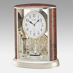 img 1 attached to 🕰️ Woodgrain Teardrop Rhythm Clocks - Model #4SG724US06