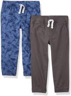 👖 boys' pull-on woven jogger pants by amazon essentials logo