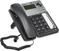 at&amp;t ml17939: advanced 2-line corded telephone with digital answering system, caller id/call waiting - black/silver logo