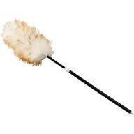 rubbermaid commercial lambswool duster with telescoping plastic handle - efficient dusting tool for commercial use logo