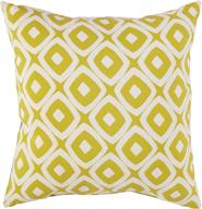 🎨 rivet modern graphic outdoor throw pillow - acid green, 17 x 17 inch | amazon brand логотип