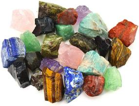 img 2 attached to 💎 3 lb Bulk Rough Madagascar Stones Mix - Large 1" Natural Raw Stones Crystal for Tumbling, Cabbing, Fountain Rocks, Decoration, Polishing, Wire Wrapping, Wicca & Reiki Crystal Healing - UU UNIHOM