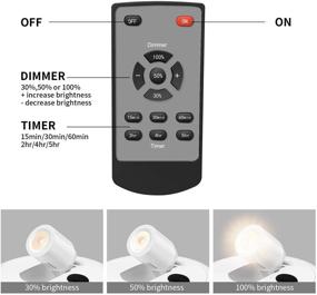 img 1 attached to Artistic Brilliance: Wireless LED Lights with Remote Control, Battery Operated Spot Lights for Picture Perfect Illumination