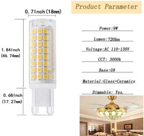 img 3 attached to 💡 AC120V Bi Pin Dimmable Halogen Equivalent Bulb