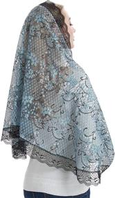 img 4 attached to Headcovering Veils Church Mantilla Catholic Women's Accessories