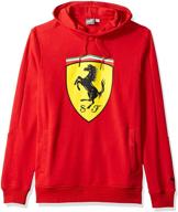 puma scuderia ferrari shield hoodie automotive enthusiast merchandise for apparel logo