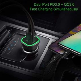 img 1 attached to 🚗 Dual USB Car Charger Adapter 40W 6A [2Pack], PD 20W & QC3.0 20W Fast Charging Car Charger, Compatible with iPhone 12/11/X, Samsung Galaxy S21/Note 20, LG Tablet and More.